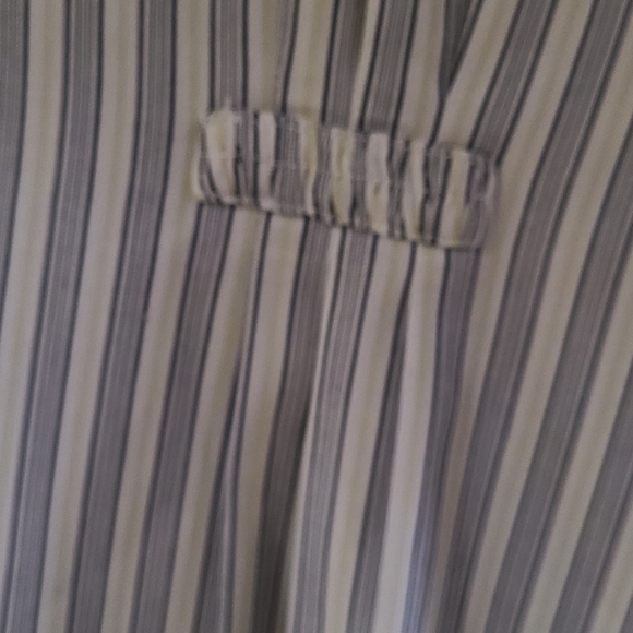 CAbi button down shirt, gray stripe, size M, long sleeves , cotton blend. - Picture 2 of 6